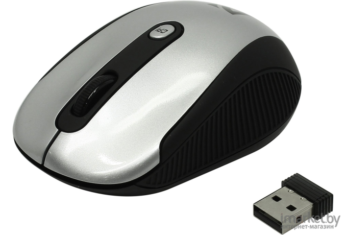 Мышь беспроводная Defender Optimum MS-125 Nano серый USB 52125