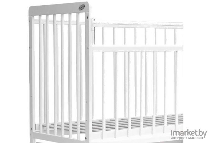 Классическая детская кроватка Bambini Euro Style М 01.10.04 (белый)