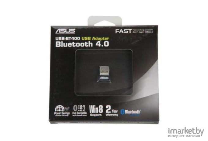 Адаптер Bluetooth ASUS USB-BT400 Bluetooth до 3 Мбит/сек [Черный]
