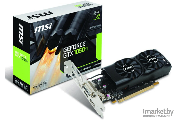 Видеокарта MSI GeForce GTX 1050 Ti 4GT LP