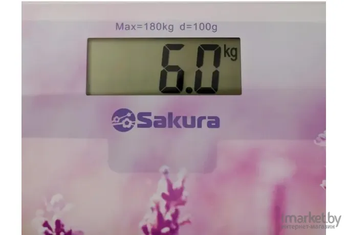 Напольные весы электронные Sakura SA-5072LF (лаванда)