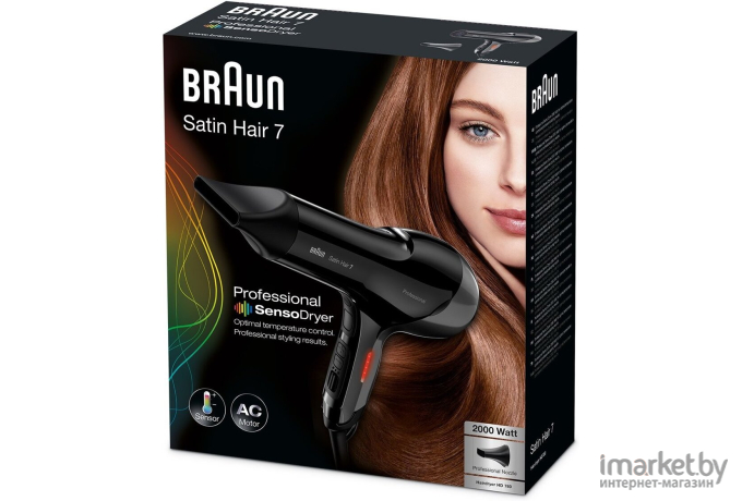 Фен Braun HD 780 Satin Hair 7 черный [81475793]