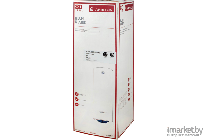 Накопительный водонагреватель Ariston BLU1 R ABS 80 V Slim [3700540]