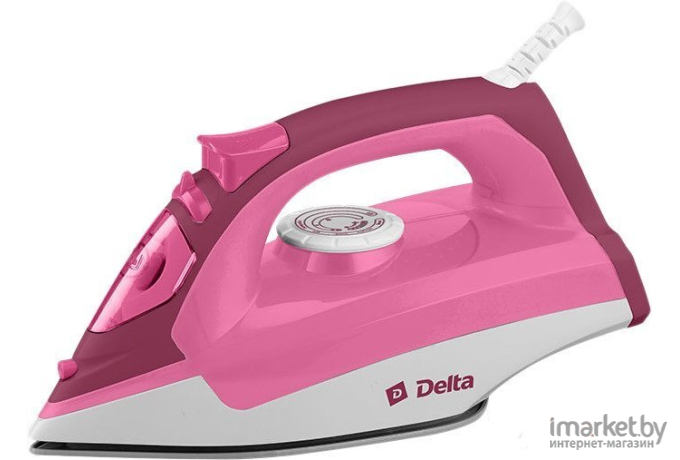 Утюг Delta DL-755 розовый/белый