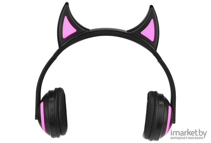 Наушники QUMO Party Cat черный/розовый [ВТ 0024]