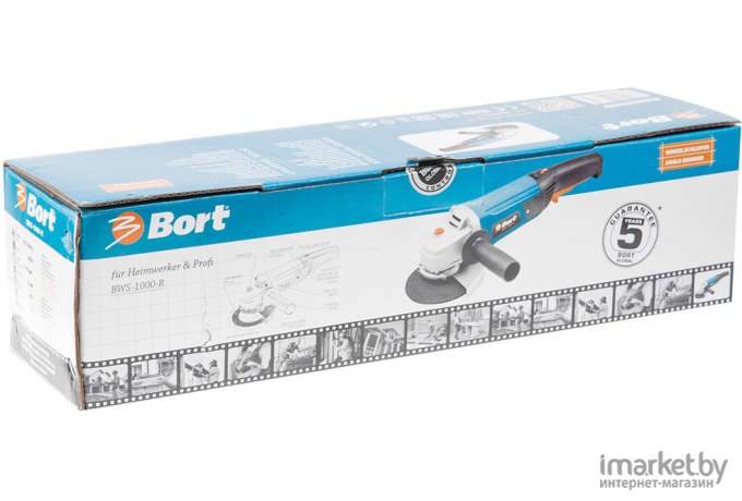 Угловая шлифовальная машина Bort BWS-1000X-125 (91275295)