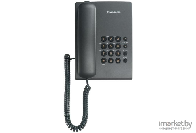 Телефон Panasonic проводной KX-TS2350RUB Black