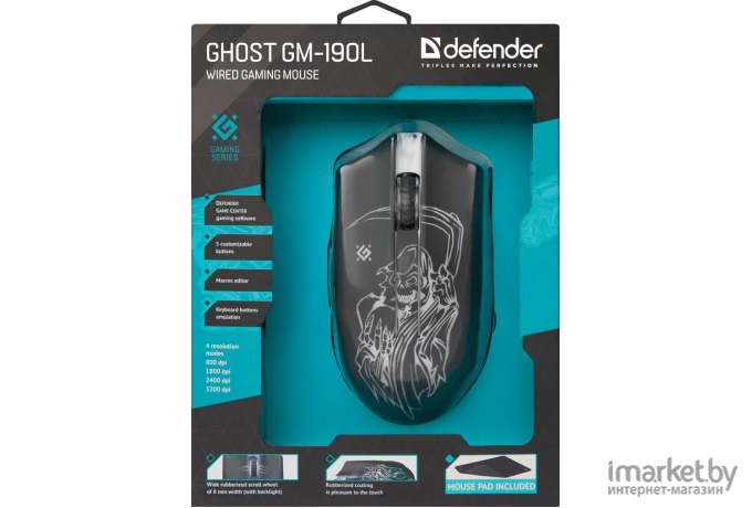 Мышь Defender Ghost GM-190L / 52190