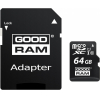 Карта памяти Goodram microSD UHS-I Class 10 64GB + адаптер (M1AA-0640R12)