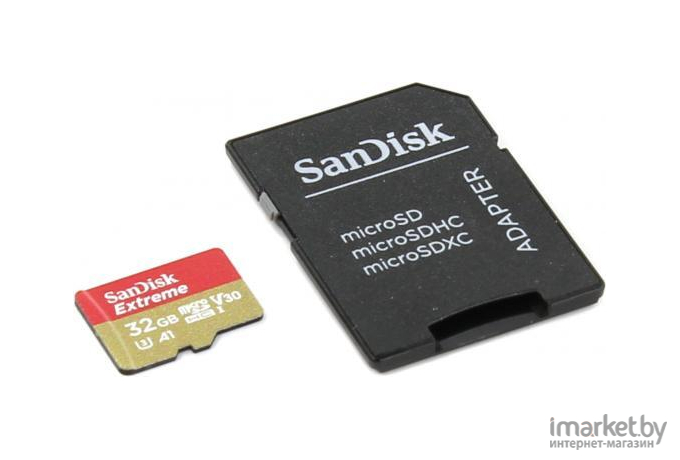 Карта памяти SanDisk Extreme 32GB Micro SDHC [SDSQXAF-032G-GN6AA]