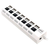 Концентратор 5bites HB27-203PWH 7*USB2,0, блок питания 5В-2А, 1метр, Белый