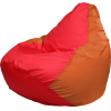 Кресло-мешок Flagman Груша Медиум красный/оранжевый [Г1.1-176]