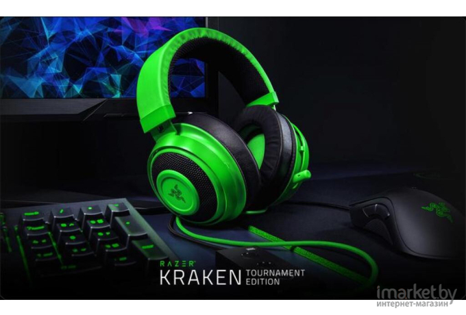 Наушники Razer Kraken Tournament Green [RZ04-02051100-R3M1]