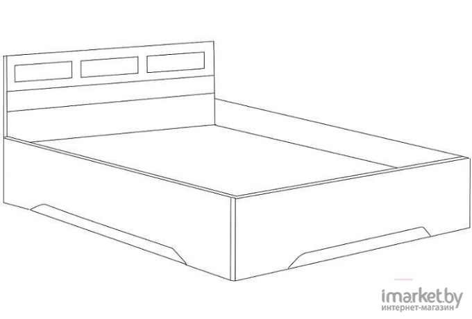 Кровать SV-Мебель Эдем 2 90/200 дуб венге/дуб млечный [00-00003961]