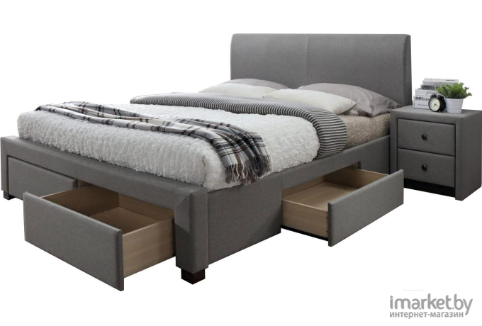 Кровать Halmar Modena 140/200 серый [V-CH-MODENA_140-LOZ]