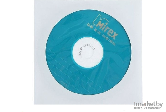 Оптический диск Mirex CD-RW 700Mb 12х конверт [UL121002A8C]