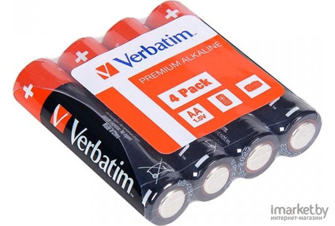 Батарейка Verbatim AA LR06 4шт [49501]