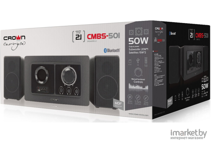 Мультимедиа акустика Crown CMBS-501