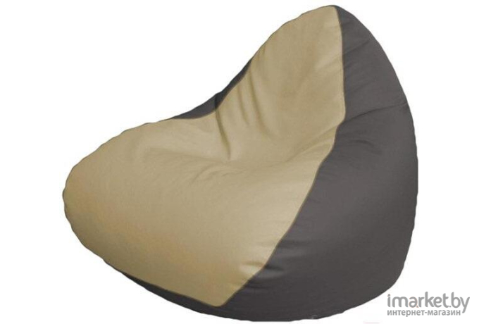Кресло-мешок Flagman Relax P2.3-42 светло-бежевый/серый
