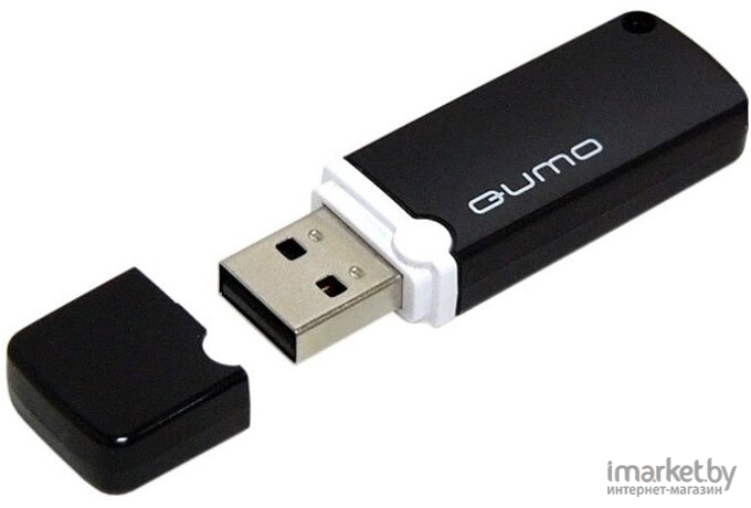 Usb flash QUMO Накопитель 16GB 2.0 Optiva 02 черный корпус QM16GUD-OP2-black Black [24436]