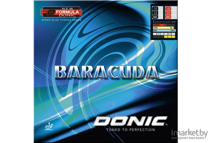 Накладка для ракетки Donic Baracuda max Red/ Black