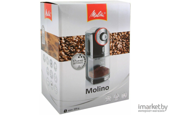 Кофемолка Melitta Molino черный/красный