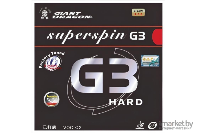 Накладка для ракетки Giant Dragon Superspin G3 hard (30-009H)