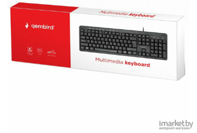 Клавиатура Gembird KB-UM-106-RU Black