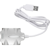 USB-хаб Buro BU-HUB4-0.5-U2.0-Candy серебристый