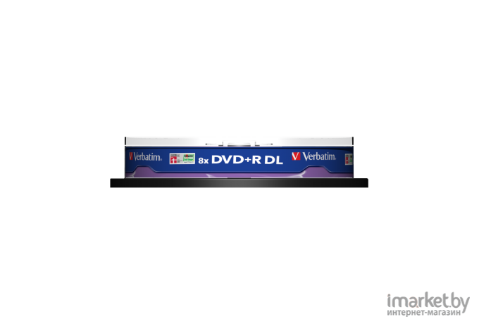Оптический диск Verbatim Double Layer DVD+R 8.5Gb 8x Verbatim CakeBox 10 шт [43666]