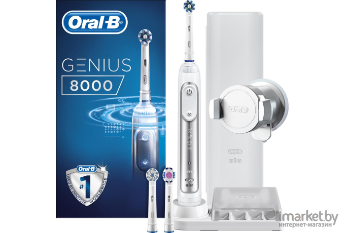 Электрическая зубная щетка Braun Oral-B Genius 8000 белый