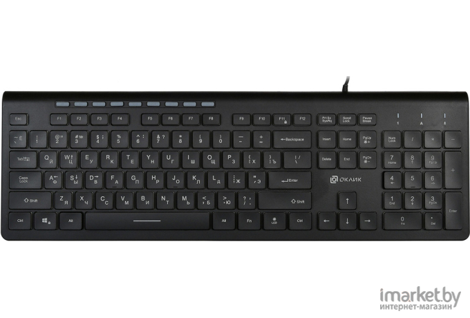 Клавиатура Oklick 490 ML черный