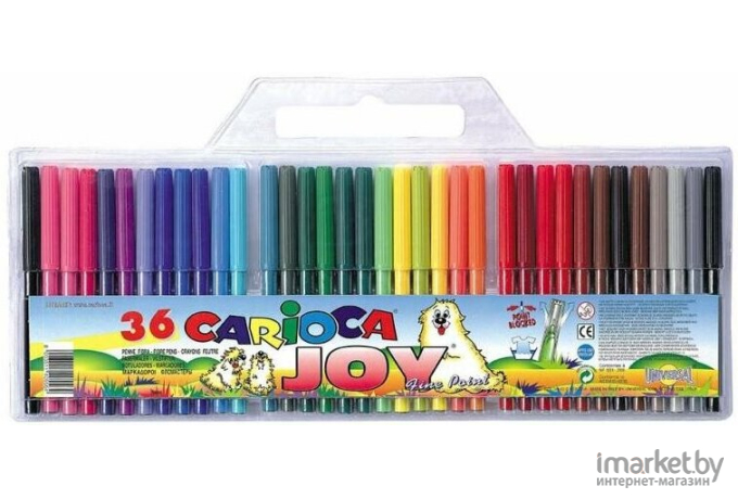Фломастер для рисования Carioca Joy 36 цветов [40556]