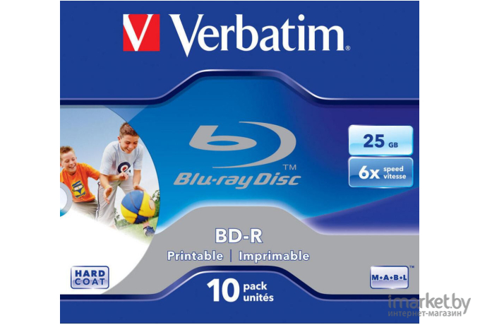 Оптический диск Verbatim BD-R 25Gb 6x Jewel case 10 шт [43713]