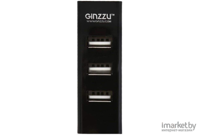 USB-хаб Ginzzu GR-339UB черный