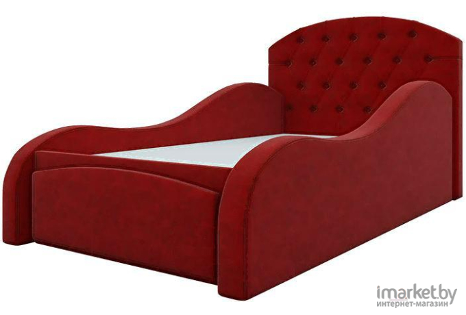 Кровать Mebelico Майя 10 кровать-тахта 58221 микровельвет красный
