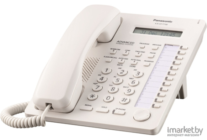 Проводной телефон Panasonic KX-AT7730RU белый