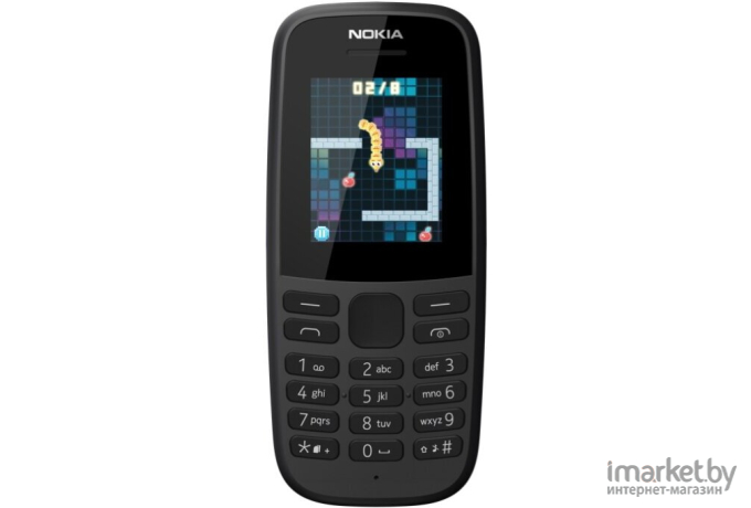 Мобильный телефон Nokia 105 SS TA-1203 Black [16KIGB01A13]