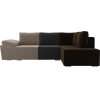 Комплект мягкой мебели Лига Диванов Хавьер 101240 правый велюр бежевый/серый/коричневый