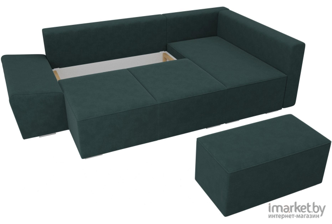 Комплект мягкой мебели Лига Диванов Хавьер 101242 правый велюр бирюзовый