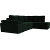 Комплект мягкой мебели Лига Диванов Хавьер 101243 правый велюр зеленый