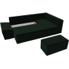 Комплект мягкой мебели Лига Диванов Хавьер 101243 правый велюр зеленый