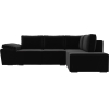 Комплект мягкой мебели Лига Диванов Хавьер 101258 правый микровельвет черный