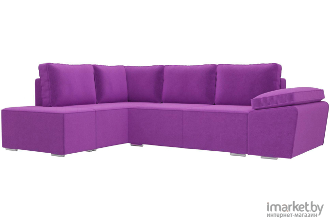 Комплект мягкой мебели Лига Диванов Хавьер левый 101256 микровельвет фиолетовый