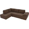 Комплект мягкой мебели Лига Диванов Хавьер левый 101262 рогожка коричневый