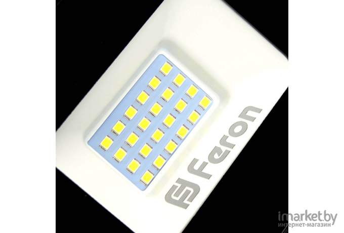 Прожектор Feron LL-907 30W 6400K 230V с датчиком черный [29557]