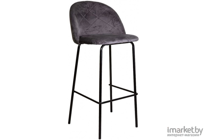 Барный стул Седия Icon серый велюр HLR 21/черный