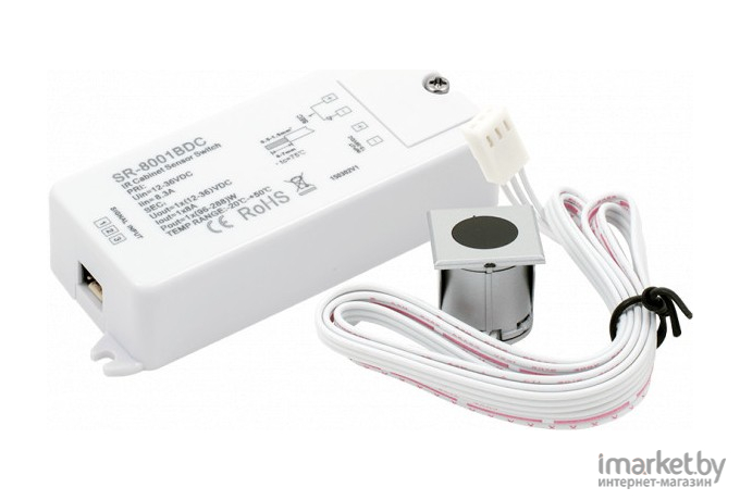 Комплектующее для светодиодных лент SWG ИК-датчик 12-36 В серебро [SR-8001BDC]