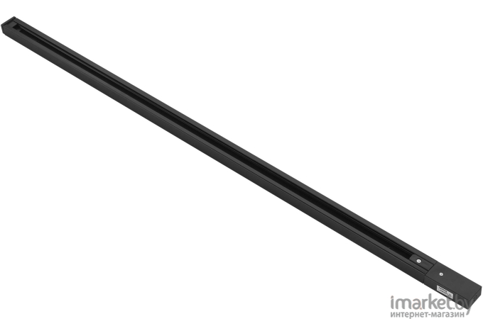 Шинопровод Lightstar Barra, длина 1м питание и заглушка в комплекте черный матовый [502018]