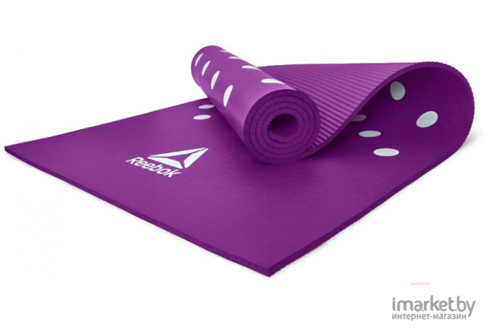 Коврик для йоги и фитнеса Reebok RAMT-12235PL 7 мм пурпурный